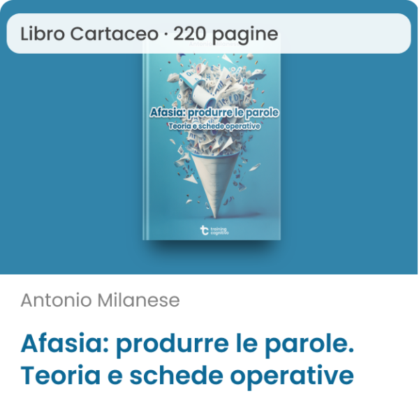 Libro cartaceo Afasia produrre le parole