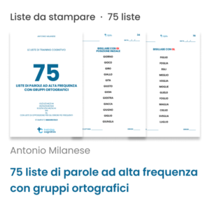 75 liste di parole con gruppi consonantici