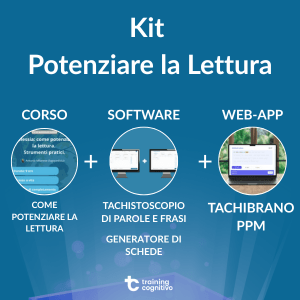 Kit Potenziare la lettura: corso + 2 software + 1 web-app